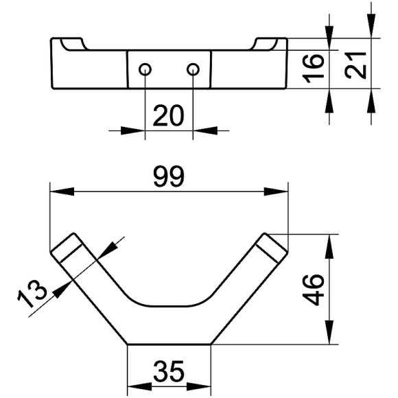 Крючок Keuco Edition 11  11115 010000 Хром