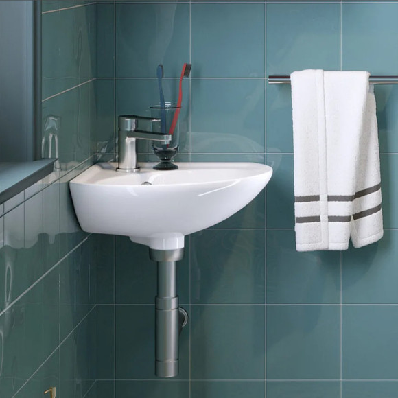 Раковина Sanita Веер 44 WB.CR/Veer/23-C/WHT.G/S1 Белая Раковина Sanita Веер 44 WB.CR/Veer/23-C/WHT.G/S1 Белая