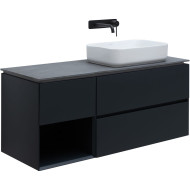 Тумба под раковину Allen Brau Infinity 120 R 1.21007.AM подвесная Антрацит матовый