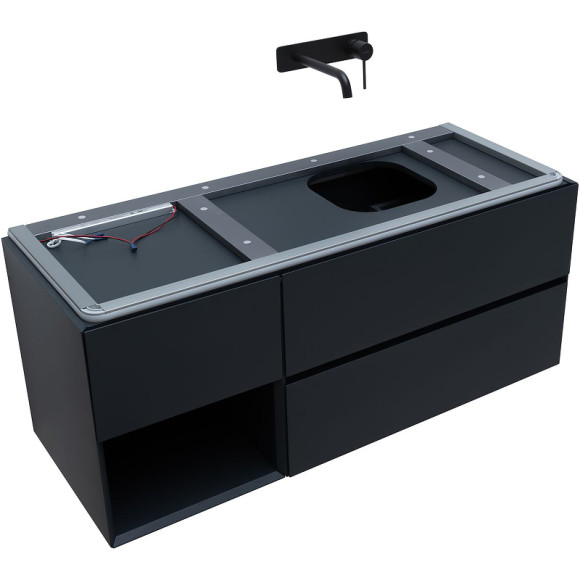 Тумба под раковину Allen Brau Infinity 120 R 1.21007.AM подвесная Антрацит матовый Тумба под раковину Allen Brau Infinity 120 R 1.21007.AM подвесная Антрацит матовый