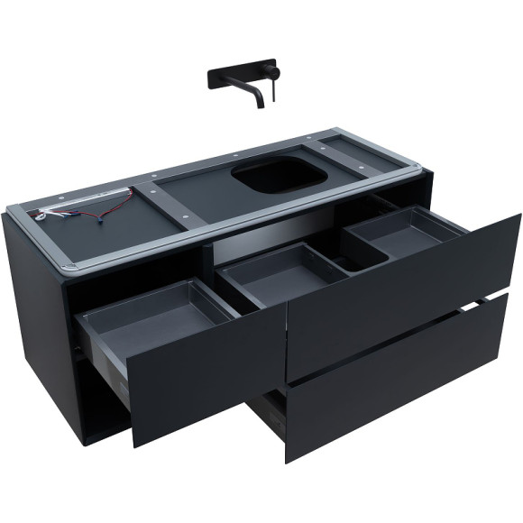 Тумба под раковину Allen Brau Infinity 120 R 1.21007.AM подвесная Антрацит матовый Тумба под раковину Allen Brau Infinity 120 R 1.21007.AM подвесная Антрацит матовый