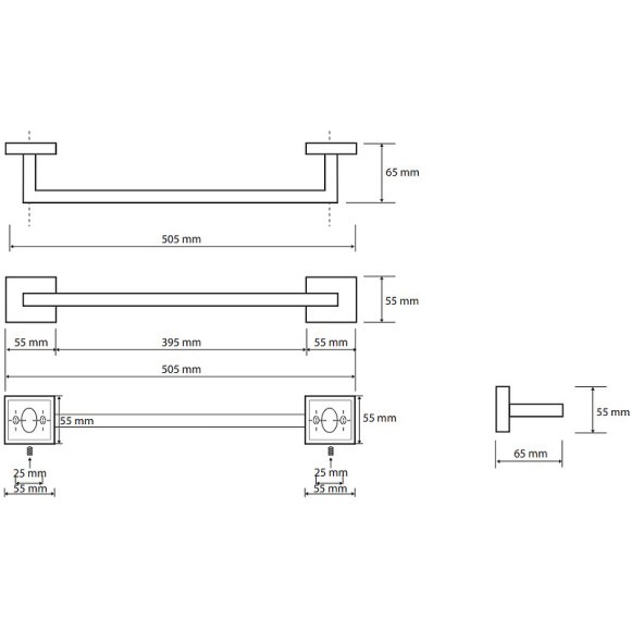 Полотенцедержатель Bemeta Beta 132204022 Хром Полотенцедержатель Bemeta Beta 132204022 Хром