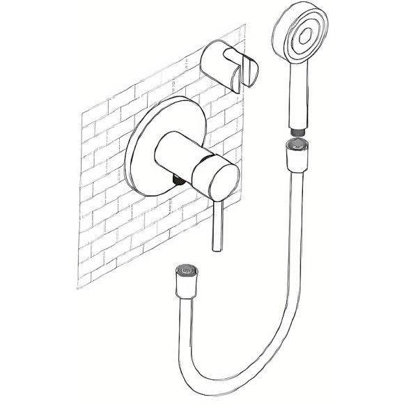 Смеситель для душа Kaiser Merkur 26317 Хром