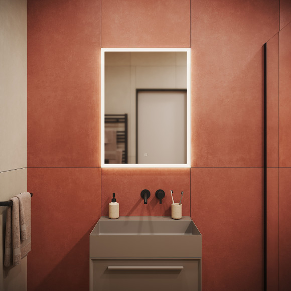 Зеркало Sancos Palace 60 PA600 с подсветкой с сенсорным выключателем Зеркало Sancos Palace 60 PA600 с подсветкой с сенсорным выключателем