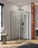 Душевой уголок Cezares Slider 100x90 SLIDER-AH-2-80/90-90/100-C-GM профиль Оружейная сталь стекло прозрачное