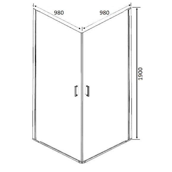 Душевой уголок Orange E04-100TB 100x100 профиль Черный стекло прозрачное Душевой уголок Orange E04-100TB 100x100 профиль Черный стекло прозрачное