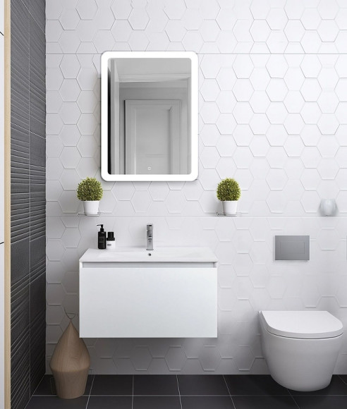 Тумба под раковину Art&Max Latina 80 AM-Latina-800-1C-SO-BM подвесная Белая матовая