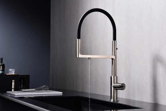 Смеситель для кухни Paulmark Tornado To213402-NI Никель