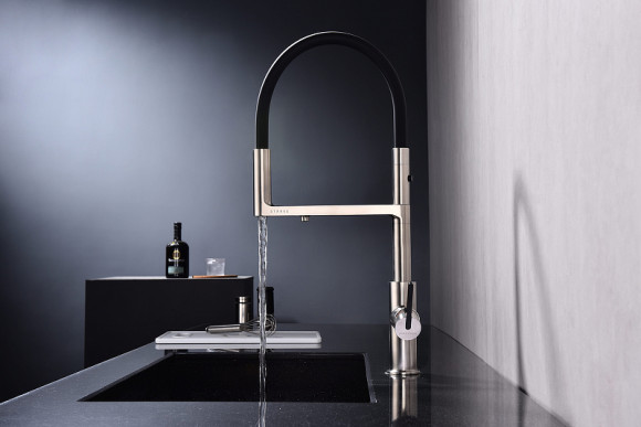 Смеситель для кухни Paulmark Tornado To213402-NI Никель