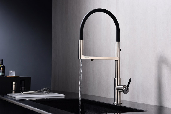 Смеситель для кухни Paulmark Tornado To213402-NI Никель