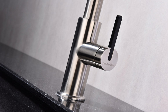 Смеситель для кухни Paulmark Tornado To213402-NI Никель