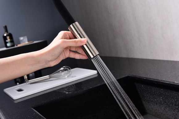 Смеситель для кухни Paulmark Tornado To213402-NI Никель