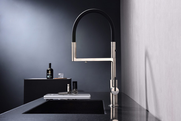 Смеситель для кухни Paulmark Tornado To213402-NI Никель