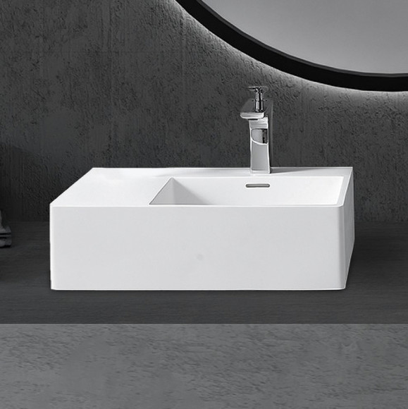 Раковина Abber Stein 56 R AS2644 R Белая матовая