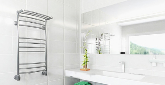 Водяной полотенцесушитель Ника Arc ЛД/ВП (г2) 120x60 с полкой Хром