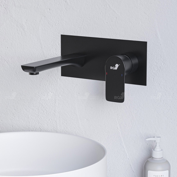 Смеситель для раковины RGW Shower Panels SP-46B 51140546-04 Черный матовый Смеситель для раковины RGW Shower Panels SP-46B 51140546-04 Черный матовый