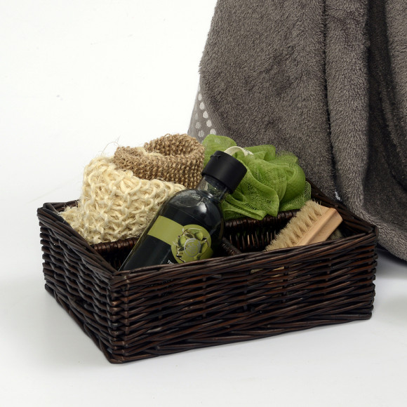 Корзина для аксессуаров WasserKRAFT Neime WB-190-S Темно-коричневая Корзина для аксессуаров WasserKRAFT Neime WB-190-S Темно-коричневая