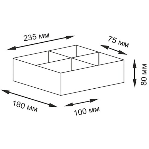 Корзина для аксессуаров WasserKRAFT Neime WB-190-S Темно-коричневая Корзина для аксессуаров WasserKRAFT Neime WB-190-S Темно-коричневая