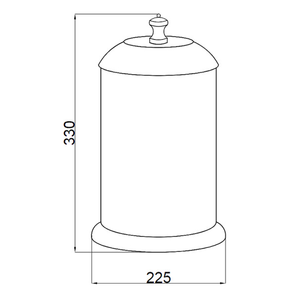 Ведро для мусора Boheme Vogue Nero 10188 Хром Ведро для мусора Boheme Vogue Nero 10188 Хром