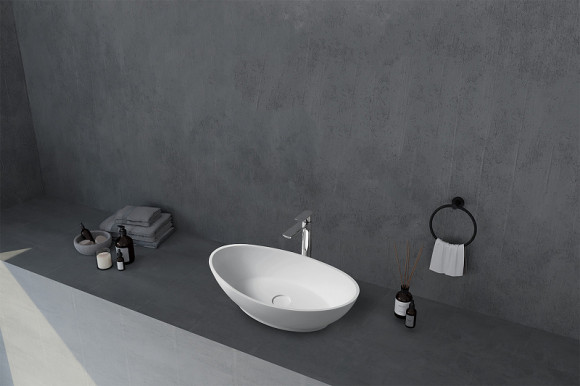 Раковина-чаша Abber Stein 62 AS2610 Белая матовая Раковина-чаша Abber Stein 62 AS2610 Белая матовая