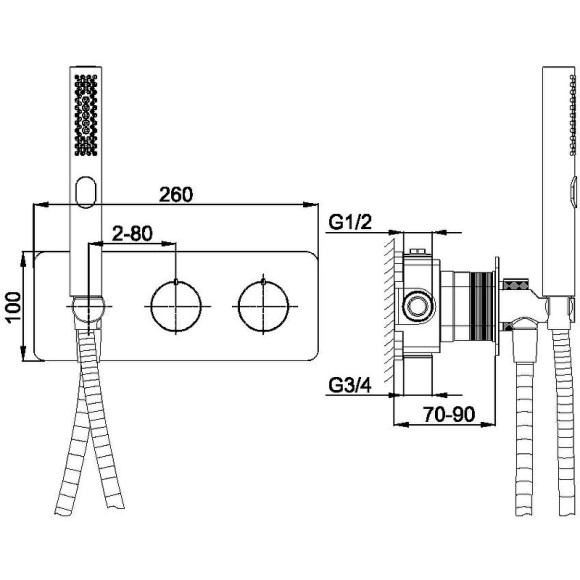 Смеситель для душа Allen Brau Liberty 5.33009-00 Хром Смеситель для душа Allen Brau Liberty 5.33009-00 Хром