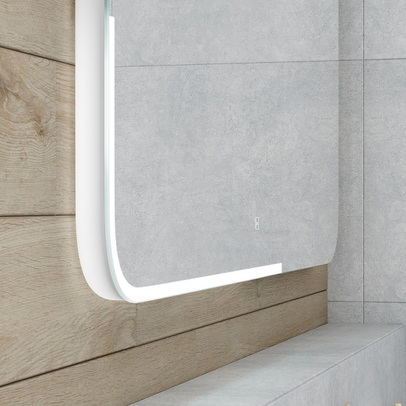 Зеркало Континент Raison 800x700 ЗЛП338 с подсветкой с сенсорным выключателем