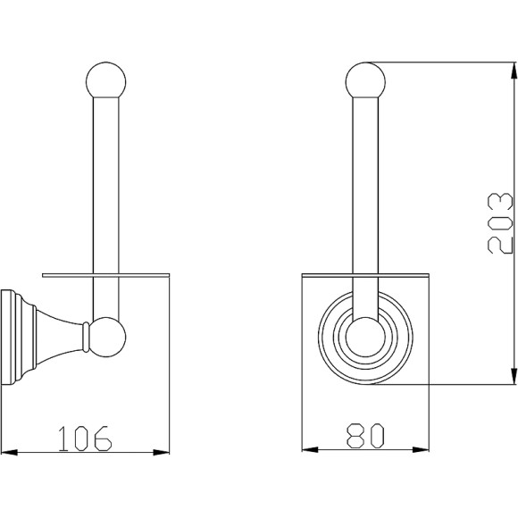Держатель запасного рулона Rav Slezak Morava MKA0402SM Бронза Держатель запасного рулона Rav Slezak Morava MKA0402SM Бронза