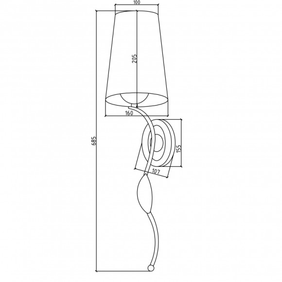 Светильник Boheme 757 Хром