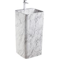 Раковина SantiLine 42 SL-4005MM Мрамор матовый