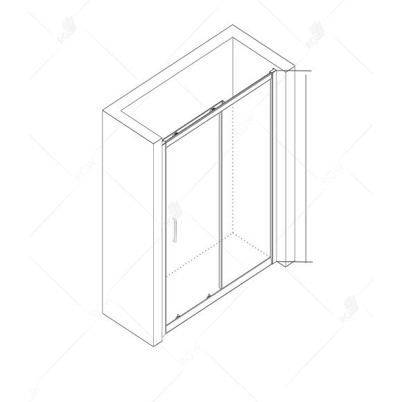 Душевая дверь RGW Classic CL-14B 110 32091411-14 профиль Черный стекло прозрачное Душевая дверь RGW Classic CL-14B 110 32091411-14 профиль Черный стекло прозрачное