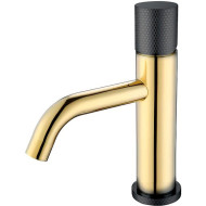 Смеситель для раковины Boheme Stick 121-GB.2 Золото Черный