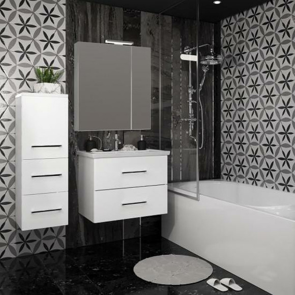 Зеркальный шкаф Opadiris Арабеско 70 00-00005577 Белый