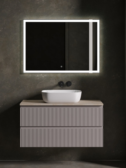 Тумба под раковину Sancos Snob R 100 SNR100SM подвесная Doha Soft