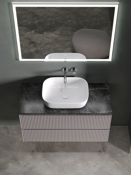 Тумба под раковину Sancos Snob R 100 SNR100SM подвесная Doha Soft