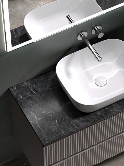 Тумба под раковину Sancos Snob R 100 SNR100SM подвесная Doha Soft