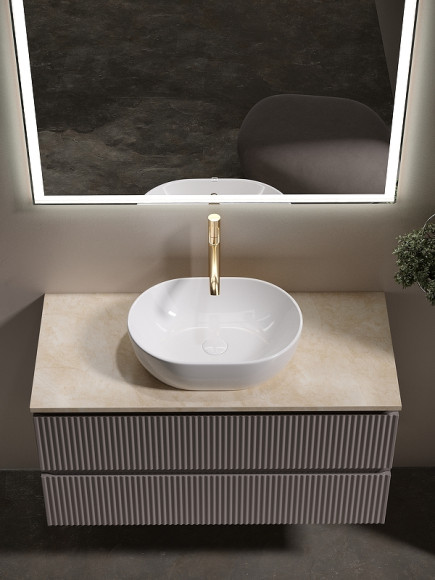 Тумба под раковину Sancos Snob R 100 SNR100SM подвесная Doha Soft