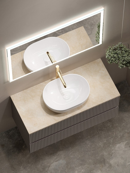 Тумба под раковину Sancos Snob R 100 SNR100SM подвесная Doha Soft