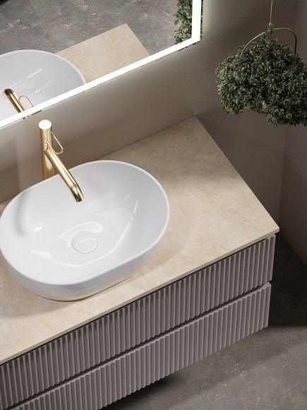 Тумба под раковину Sancos Snob R 100 SNR100SM подвесная Doha Soft