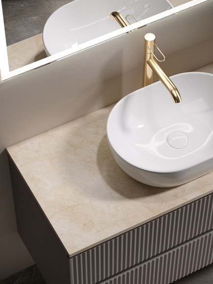 Тумба под раковину Sancos Snob R 100 SNR100SM подвесная Doha Soft