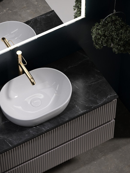 Тумба под раковину Sancos Snob R 100 SNR100SM подвесная Doha Soft