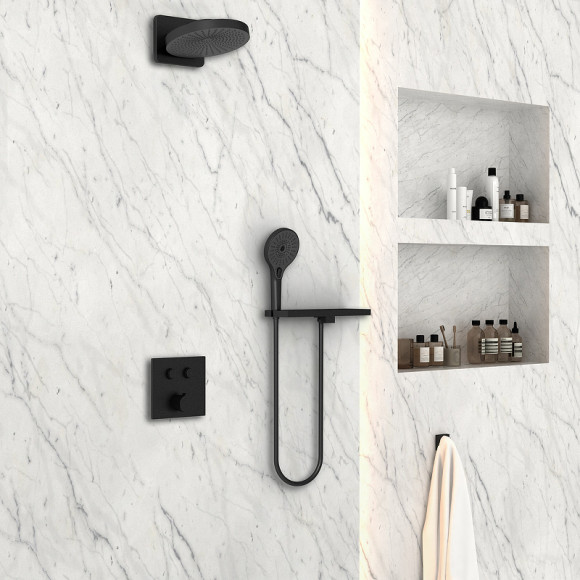 Душевая система Vincea Inspire VSFW-4I211RMB Черная матовая Душевая система Vincea Inspire VSFW-4I211RMB Черная матовая