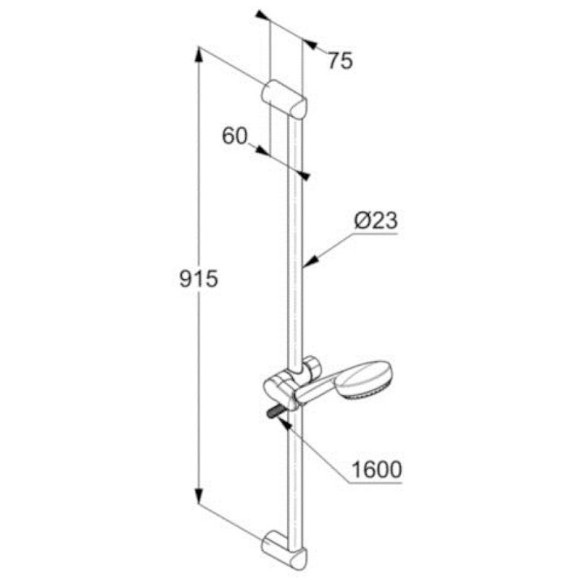 Душевой гарнитур Kludi Logo 6839305-00 Хром