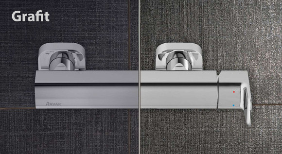 Душевая стенка Ravak Blix BLPS-100 9BHA0100ZH профиль Белый стекло Графит