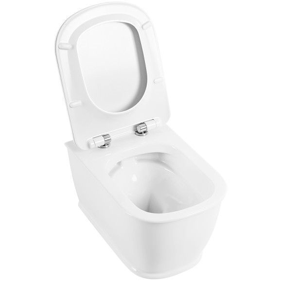 Унитаз BelBagno Prado BB10150CH/BB10150SC подвесной с сиденьем Микролифт Унитаз BelBagno Prado BB10150CH/BB10150SC подвесной с сиденьем Микролифт
