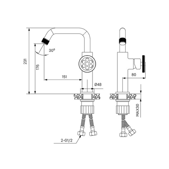 Смеситель для раковины Iddis Grange GRAGMR0i01 Графит матовый Смеситель для раковины Iddis Grange GRAGMR0i01 Графит матовый