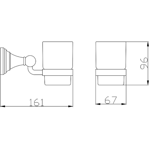 Стакан для зубных щеток Rav Slezak Morava MKA0201Z Золото Стакан для зубных щеток Rav Slezak Morava MKA0201Z Золото