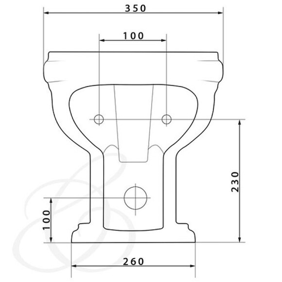 Биде Caprigo Borgo 3814 Белое