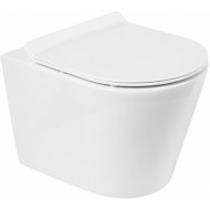 Унитаз BelBagno Flay-R BB053CHR подвесной без сиденья Унитаз BelBagno Flay-R BB053CHR подвесной без сиденья