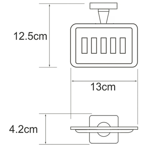 Мыльница WasserKRAFT Dill K-3969 Хром Мыльница WasserKRAFT Dill K-3969 Хром
