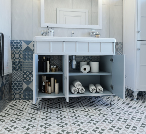 Тумба под раковину Caprigo Borgo 100 33414-B231 Белая матовая